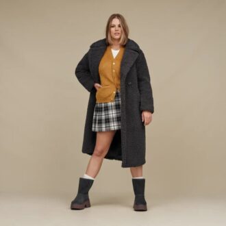 Gertrude Long Teddy Coat