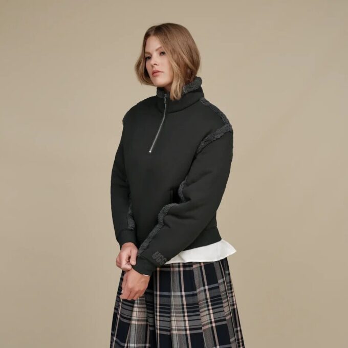 Lydi-fleece-huppari puolipitkällä vetoketjulla Lydi-fleece-huppari puolipitkällä vetoketjulla