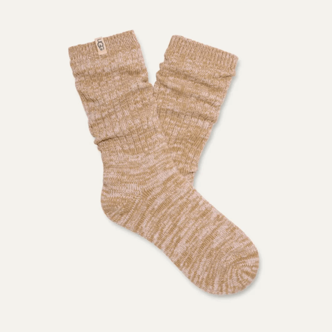 Rib Knit Slouchy Crew Sock Rib Knit Slouchy Crew Sock